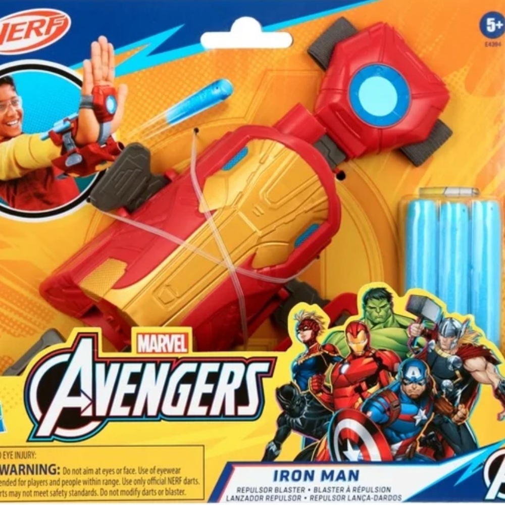 Marvel Avengers Iron Man Repulsor Blaster - Red and Gold